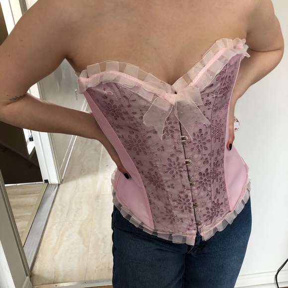 COPY - vintage pink corset - Picture 1 of 3